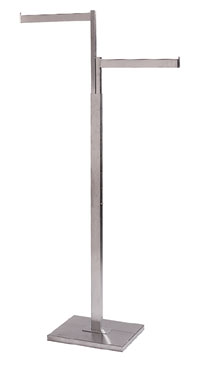 2 Way Rack - Single Post with 2 Straight Flag Arms