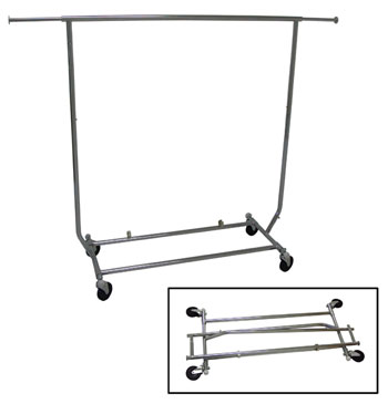 Rolling Rack - Round Tube Salesman Rack
