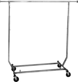 Garment Rack - 1" Square Tube Salesman Rack