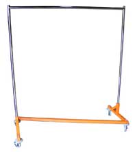 Rolling Rack - OSHA Orange Base Z Rack