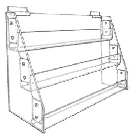 3-Tier Card Rack