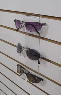 3 Level Slatwall Eyewear Display Saddle