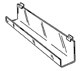 Wide Opening Slatwall J Rack 23 3/4"