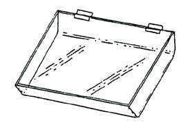Slatwall Slanted Display Tray