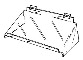 Slatwall Slanted Shelf 10" x 24"