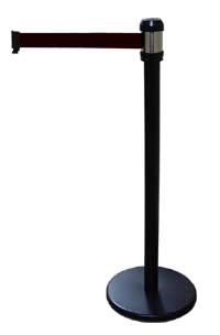RENO Black Portable Stanchion
