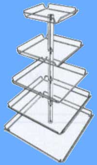 5 Tier Display Tray Tower