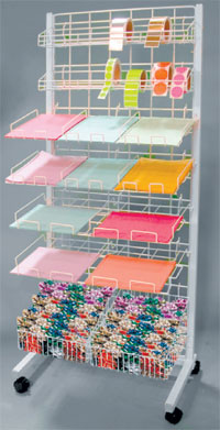 Paper Rack - Mobile Scrapbook Paper Rack