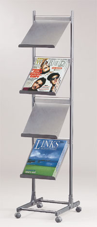 Magazine Rack - 4 Shelf 
