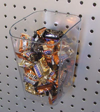 Merchandising Cup Multi Bin for Slatwall/Pegboard