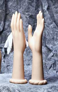 Left Ladies Glove Hand Display