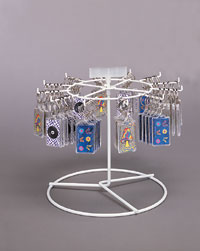 Twelve Peg Single Tier Spinning Rack