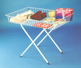 White Wire Dump Table