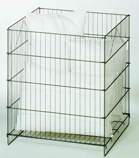 Large Folding Dump Bin White