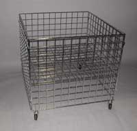 Large Capacity Dump Bin, Chrome