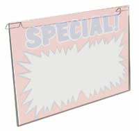 Universal Slatwall/Gridwall Cardholder 5.5" x 7"