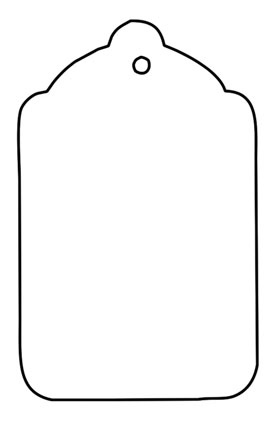 Unstrung Scalloped Blank Tag