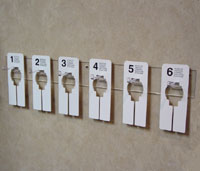 Fitting Room Check Holder - Clear Acrylic