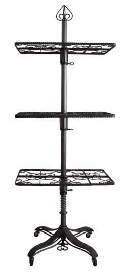 3 Shelf Raw Steel Floor Unit