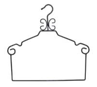 Decorative Metal Hangers with Drop - Raw Steel