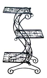 Raw Steel Three Tier Display Table