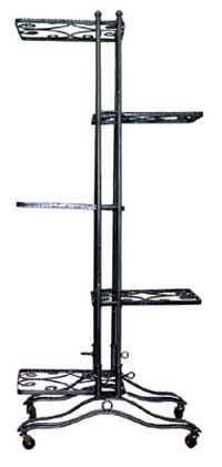 5 Tier Raw Steel Display Unit