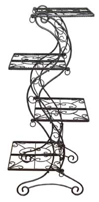 Raw Steel Four Tier Display Table