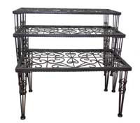 Raw Steel Nesting Table Set