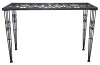 Raw Steel Tall Display Table