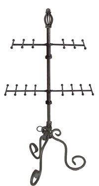 Raw Steel Countertop Necklace Display