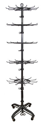 Raw Steel 5-Tier Spinner Rack