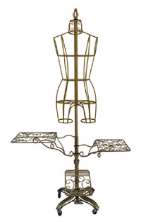 Combo Ladies Metal Torso Form with Base