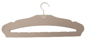 Recycled Paper Mache Hanger with Pants Bar