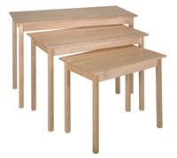 Maple Nesting Tables - Natural or Stained