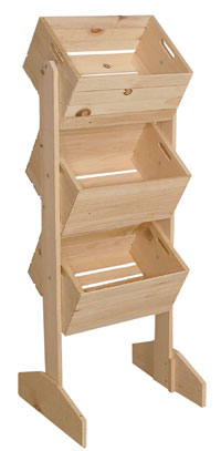 3-Crate Display - Natural