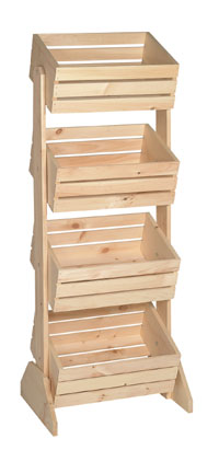4-Crate Display - Natural