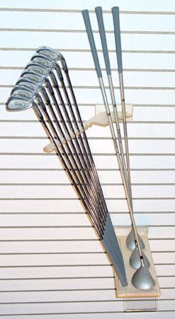 The Pinehurst Baltic Birch Slatwall Golf Displayer