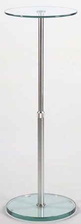 Round Glass Pedestal Display