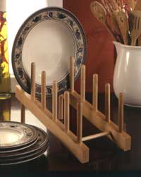 Finished Hardwood Dowel Rack, 5 Step
