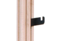 Straight Bracket, 4" - Black