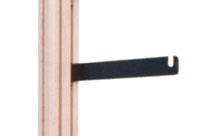 Straight Bracket, 12" - Black