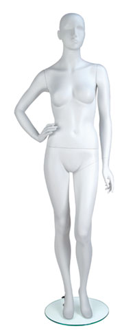 Eve Mannequin Right Hand on Hip Cameo White