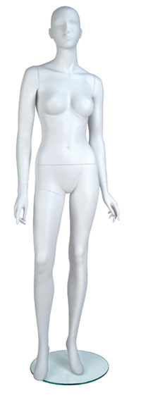 Eve Mannequin Arms by Sides Cameo White
