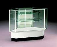 Rear Access Corner Display Case