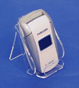 Acrylic Mini Cell Phone Display Easel - Slanted Sides