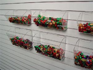 Modular Slatwall Bin System 12"W x 6" H