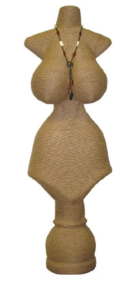 Women's Paper Mache Bust Jewelry Display - XL