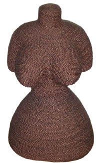 Women's Paper Mache Bust Jewelry Display - Medium