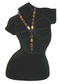 Dancing Lady Paper Mache Jewlery Display