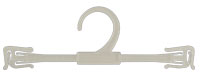 Plastic Bra/Panty Hangers Clear
